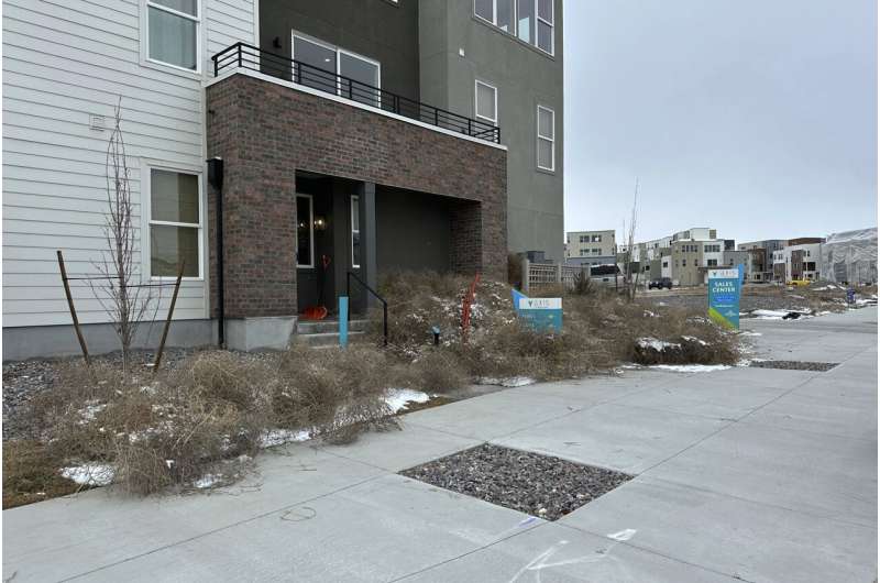 Iconic Old West tumbleweeds roll in and blanket parts of suburban Salt Lake City